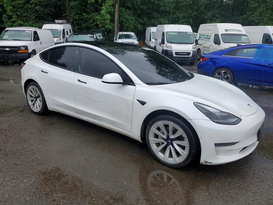 2022 Tesla Model 3 VIN 5YJ3E1EA3NF371152 COPART salvage auction — FRONT END, Ct - Certificate Of Title, sold $8,700 on 2026-07-20 (photo 4)