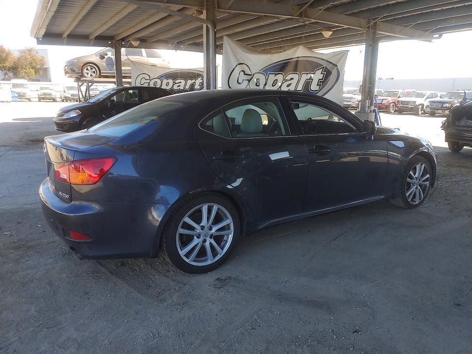 2006 Lexus Is VIN JTHBK262865017582 COPART salvage auction — REAR END, Ca - Salvage Certificate, sold $2,400 on 2026-07-30 (photo 3)