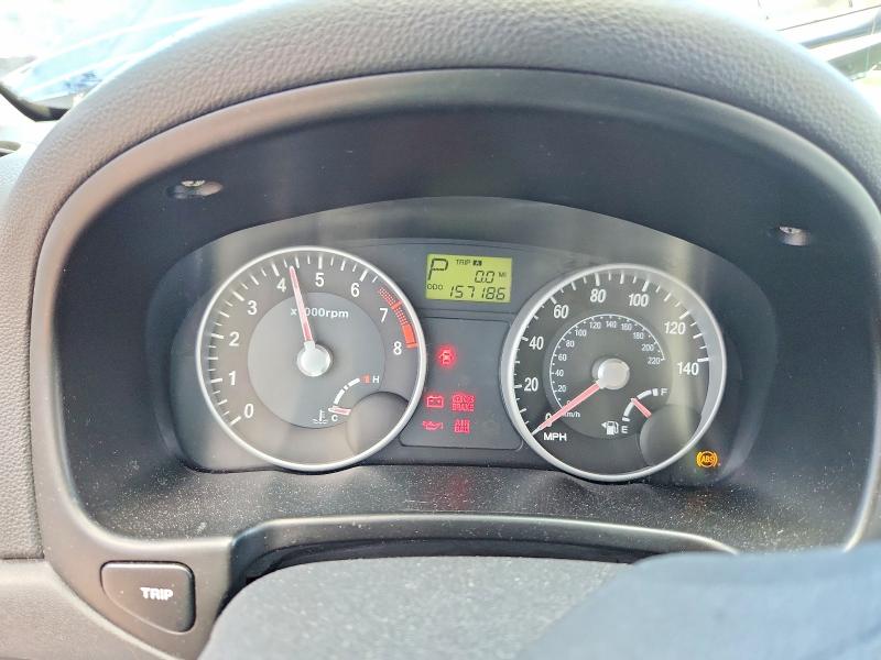 2007 Hyundai Accent VIN KMHCN36C87U048717 COPART salvage auction — FRONT END, FL - CERT OF TITLE SLVG REBUILDABLE, sold $350 on 2026-07-20 (photo 9)