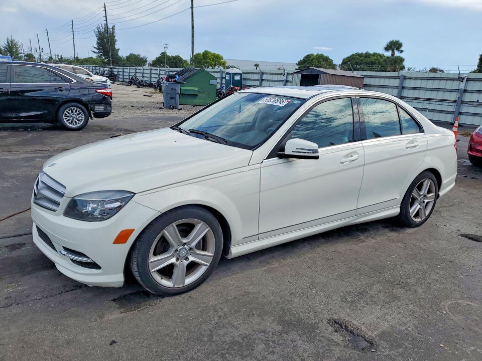 2011 Mercedes-benz C class VIN WDDGF5EB3BA479683 COPART salvage auction — FRONT END, FL - CERT OF TITLE SLVG REBUILDABLE, sold $1,050 on 2026-07-15 (photo 1)