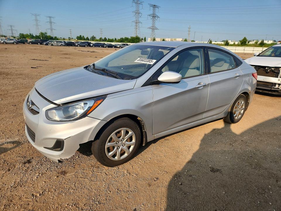 2013 Hyundai Accent VIN KMHCT4AE1DU303448 COPART salvage auction — MECHANICAL, Il - Certificate Of Title (P), sold $500 on 2026-07-28 (photo 1)