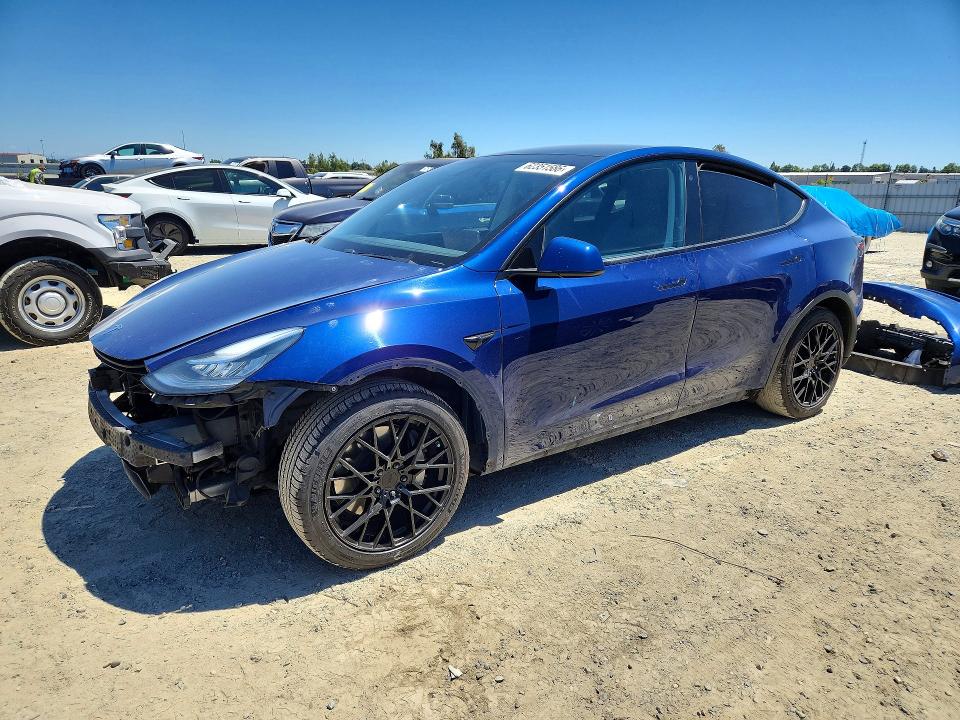 2020 Tesla Model y VIN 5YJYGDEE5LF012953 COPART salvage auction — FRONT END, CA - SALVAGE CERTIFICATE, sold $15 on 2026-07-30 (photo 1)