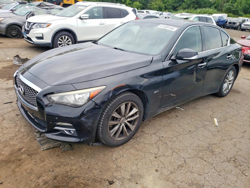 2016 Infiniti Q50 VIN JN1CV7AR7GM251284 COPART salvage auction — FRONT END, Ct - Cert Of Title-Salvage, sold $1,050 on 2026-07-31 (photo 1)