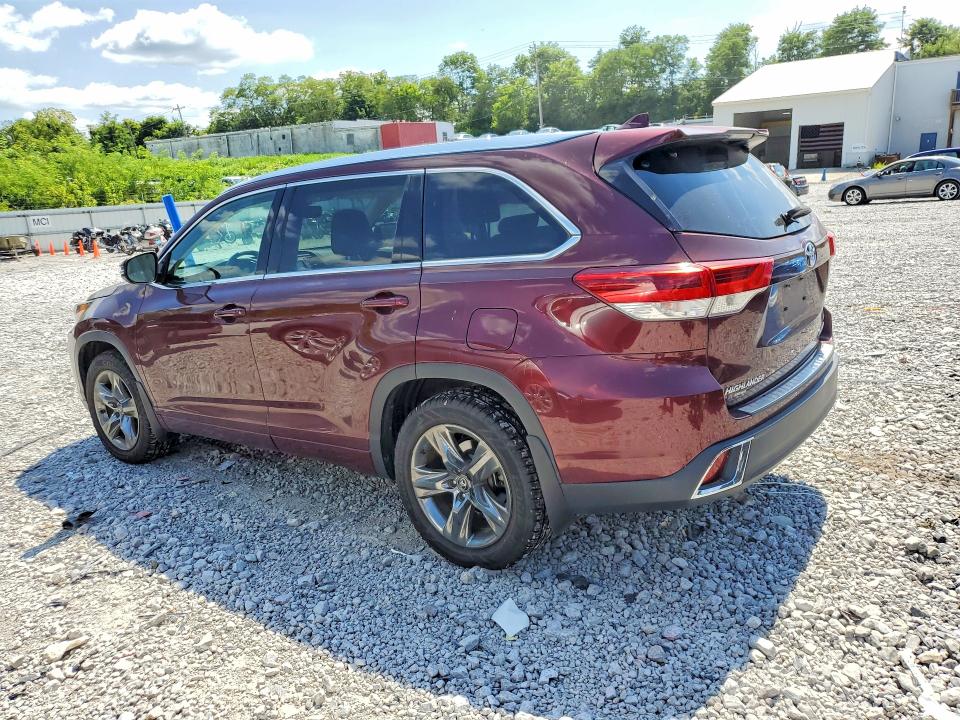 2017 Toyota Highlander VIN 5TDDZRFH1HS367152 COPART salvage auction — WATER/FLOOD, Oh - Cert Of Title-Salvage Flood, sold $13,500 on 2026-08-21 (photo 2)