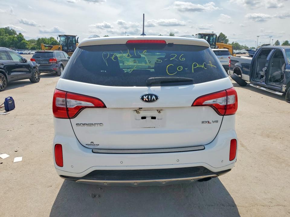 2015 Kia Sorento VIN 5XYKWDA76FG580965 COPART salvage auction — REAR END, MO - CERTIFICATE OF TITLE, sold $225 on 2026-07-28 (photo 6)