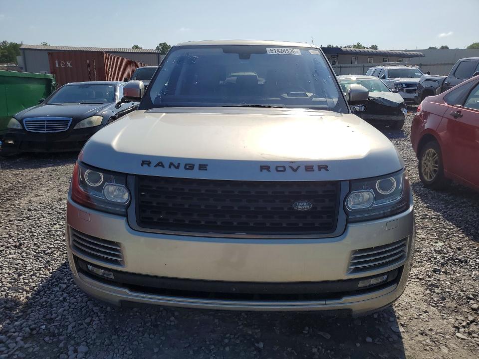2016 Land rover RANGE ROVER VIN SALGS2EF9GA253476 COPART salvage auction — REAR END, AL - CERTIFICATE OF TITLE, sold $1,250 on 2026-07-23 (photo 5)