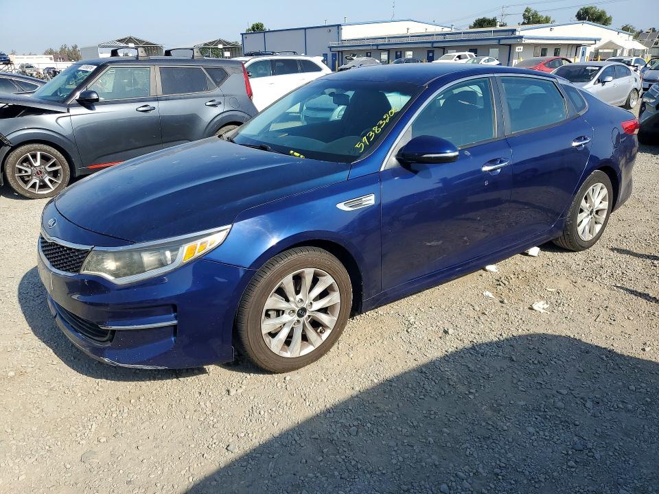 2017 Kia Optima VIN 5XXGT4L3XHG174946 COPART salvage auction — SIDE, Ca - Salvage Certificate, sold $900 on 2026-07-24 (photo 1)