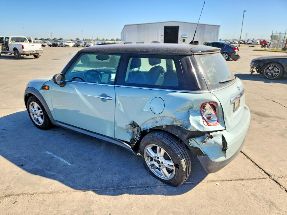 2013 Mini Cooper VIN WMWSU3C51DT692633 COPART salvage auction — REAR END, Ca - Salvage Certificate, sold $1,050 on 2026-08-10 (photo 2)