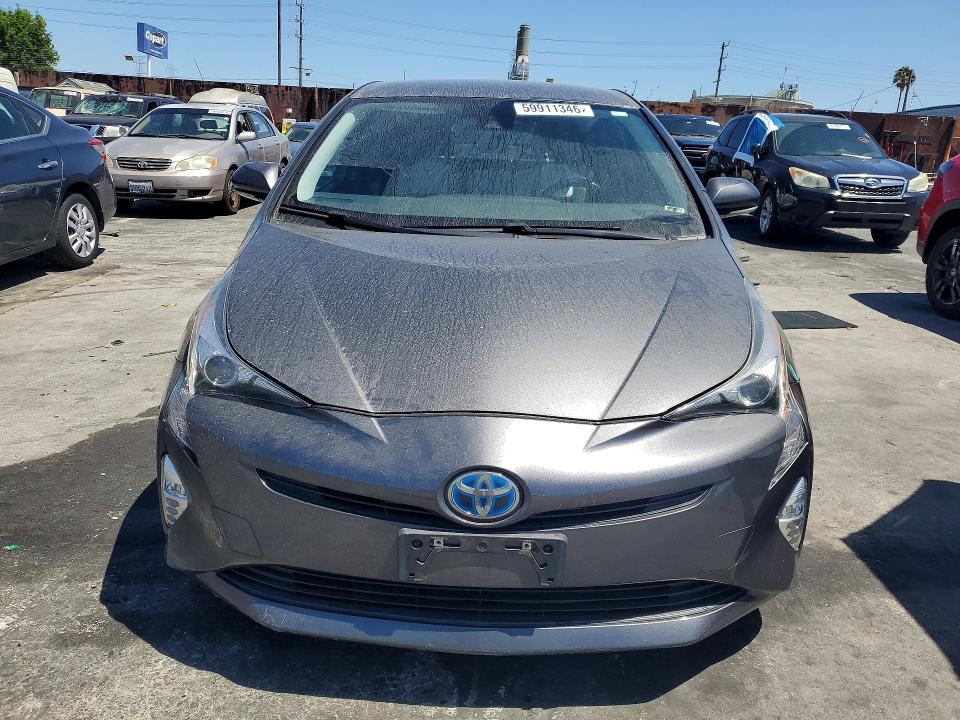 2016 Toyota Prius VIN JTDKARFU7G3016614 COPART salvage auction — SIDE, CA - SALVAGE CERTIFICATE, sold $3,350 on 2026-07-15 (photo 5)