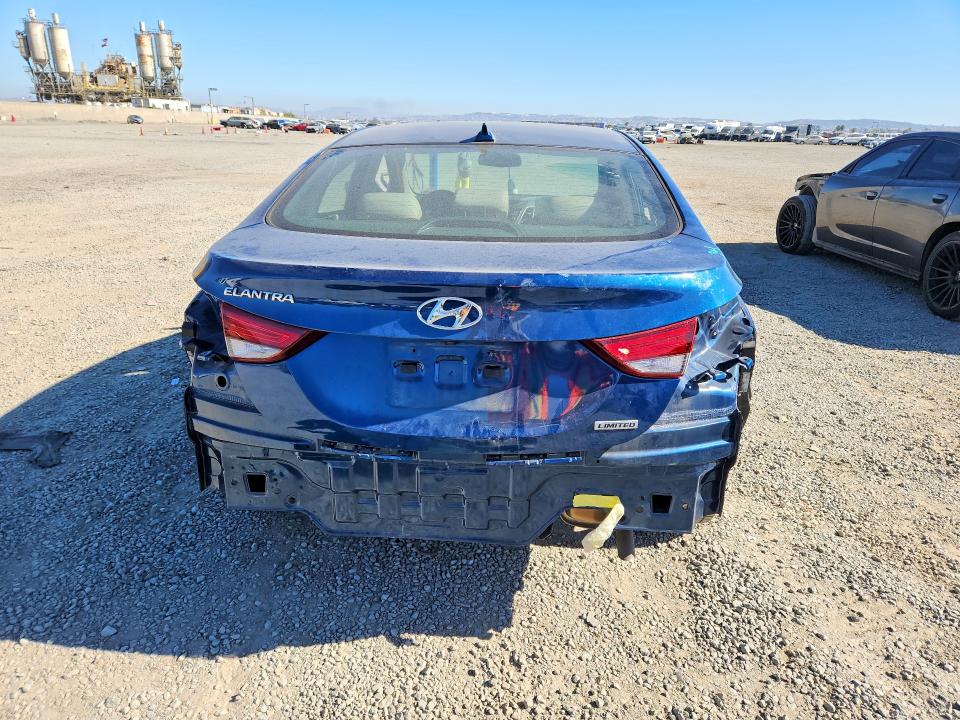 2015 Hyundai VIN KMHDH4AEXFU425198 COPART salvage auction — REAR END, Ca - Salvage Certificate, sold $1,400 on 2026-07-24 (photo 6)