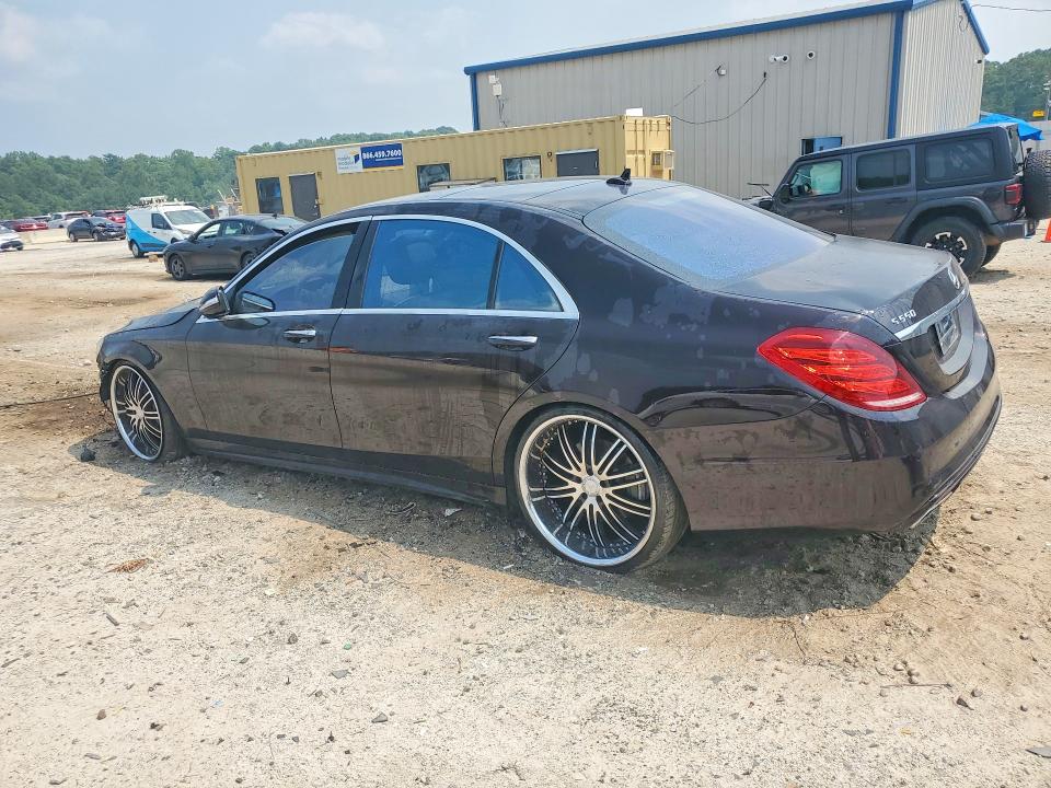 2014 Mercedes-benz S class VIN WDDUG8CB4EA009154 COPART salvage auction — FRONT END, GA - CERTIFICATE OF TITLE, sold $975 on 2026-08-11 (photo 2)