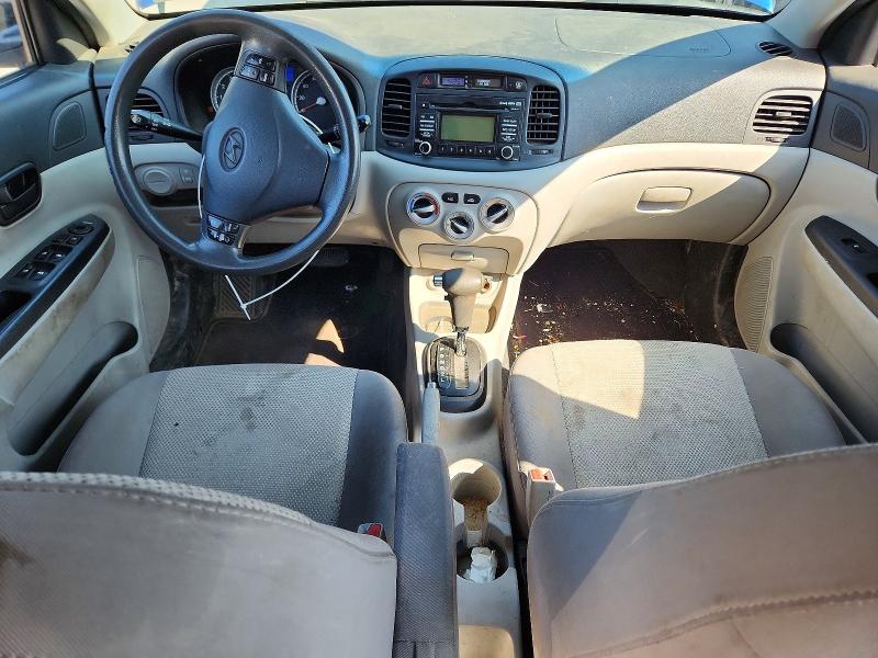 2010 Hyundai Accent VIN KMHCN4AC8AU406080 COPART salvage auction — REAR END, Pa - Certificate Of Salvage, sold $2 on 2026-07-29 (photo 8)