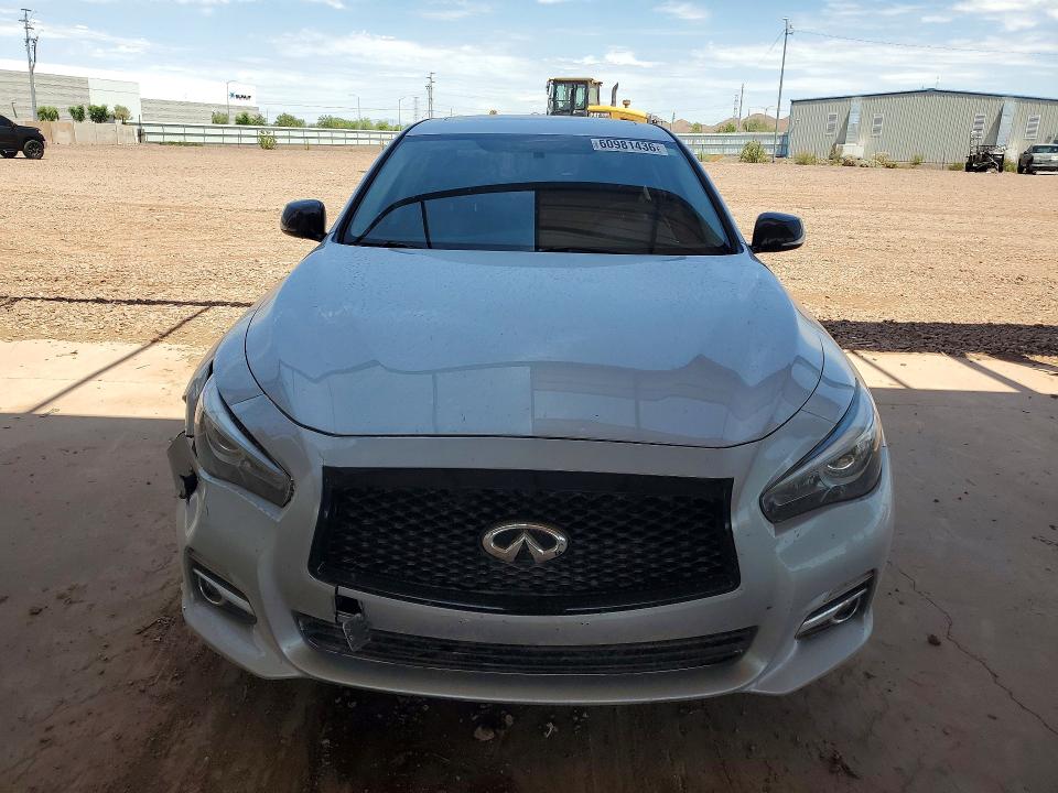 2017 Infiniti Q50 VIN JN1EV7APXHM739671 COPART salvage auction — FRONT END, AZ - CERT OF TITLE - SALVAGE, sold $1,600 on 2026-07-30 (photo 5)