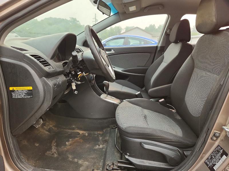 2012 Hyundai Accent VIN KMHCT5AE9CU034197 COPART salvage auction — VANDALISM, PA - CERTIFICATE OF SALVAGE, sold $250 on 2026-07-30 (photo 7)