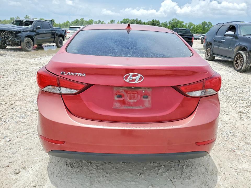 2014 Hyundai Elantra VIN KMHDH4AE4EU186021 COPART salvage auction — MECHANICAL, Tx - Certificate Of Title, sold $400 on 2026-07-17 (photo 6)