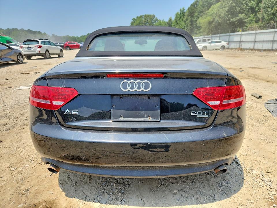 2012 Audi A5 VIN WAULFAFH2CN000455 COPART salvage auction — MECHANICAL, Va - Certificate Of Title, sold $525 on 2026-07-18 (photo 6)