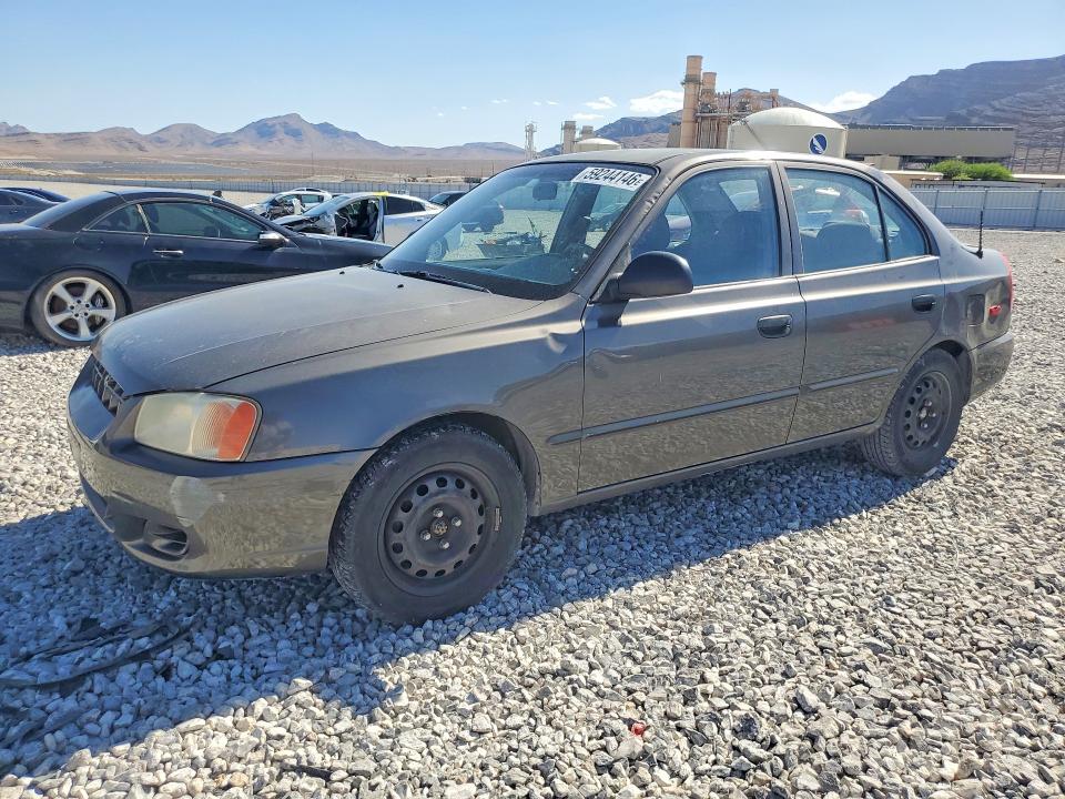 2002 Hyundai Accent VIN KMHCG45C92U395418 COPART salvage auction — FRONT END, Nv - Salvage Title, sold $500 on 2026-07-27 (photo 1)