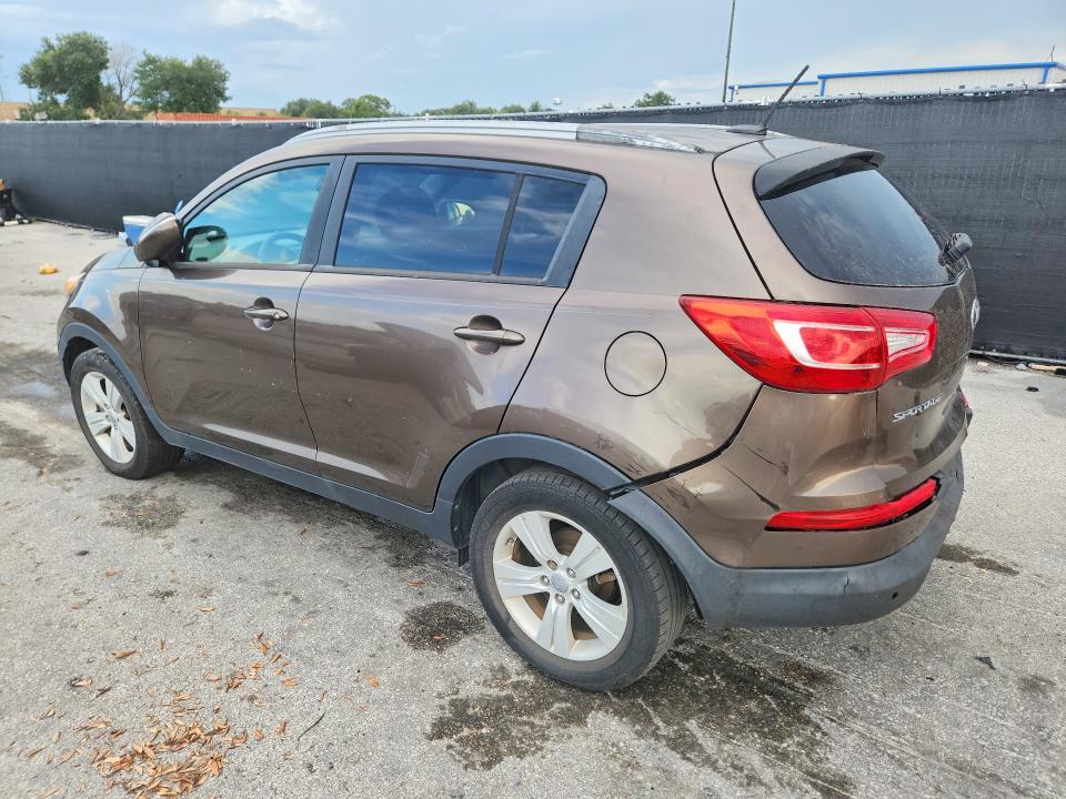 2013 Kia Sportage VIN KNDPB3A27D7480707 COPART salvage auction — SIDE, Fl - Certificate Of Title, sold $1,550 on 2026-07-21 (photo 2)