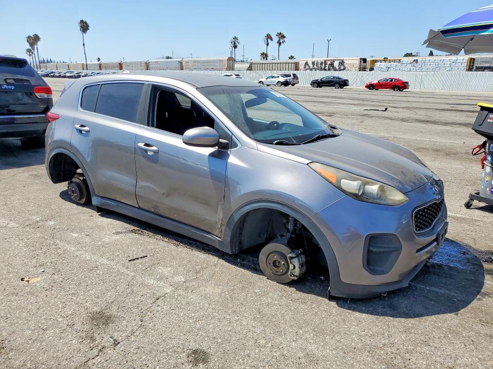 2018 Kia Sportage VIN KNDPM3AC0J7338276 COPART salvage auction — VANDALISM, Ca - Salvage Certificate, sold $225 on 2026-07-24 (photo 4)