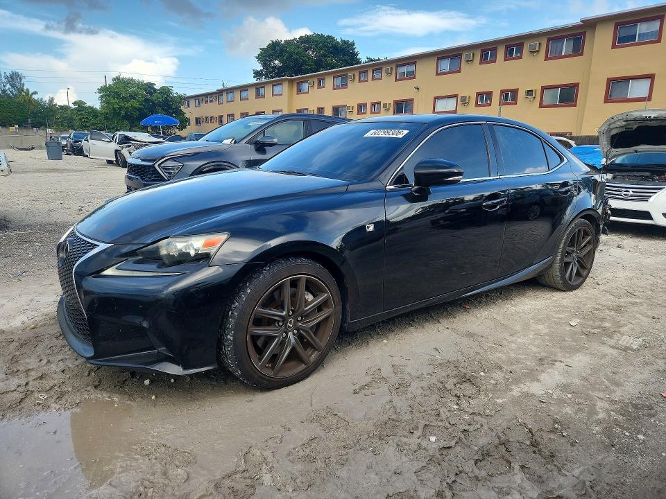 2016 Lexus Is VIN JTHBA1D25G5024409 COPART salvage auction — REAR END, Fl - Cert Of Title Slvg Rebuildable, sold $4,300 on 2026-07-17 (photo 1)