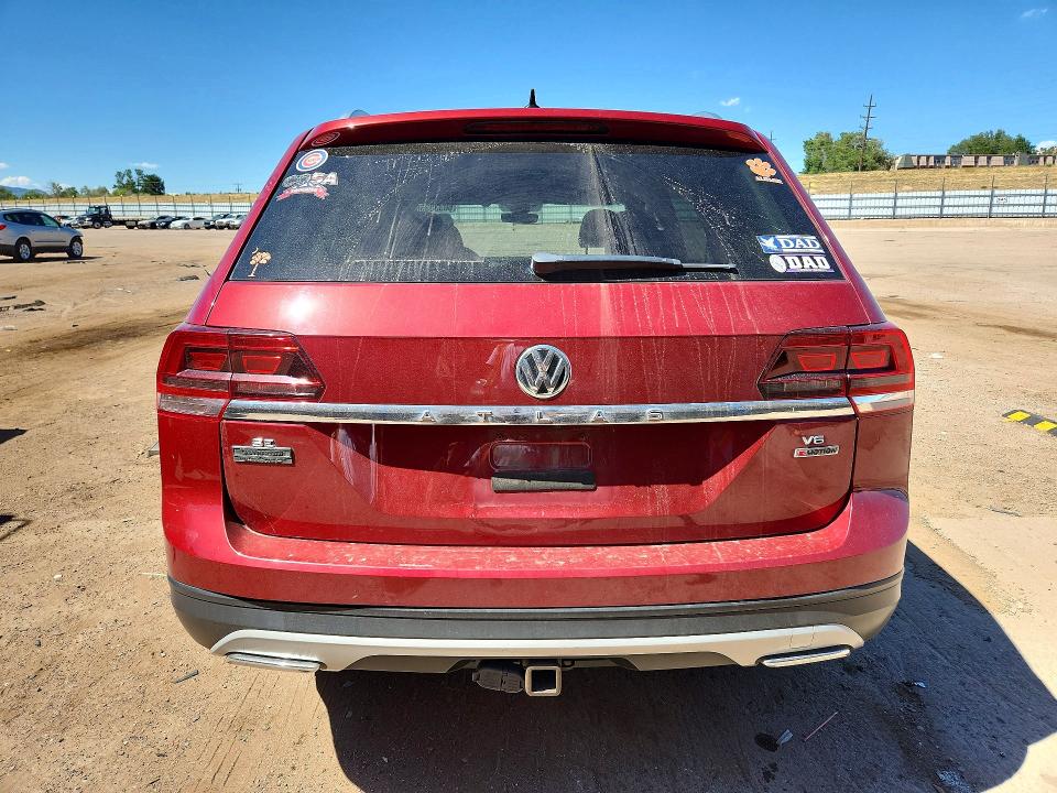 2018 Volkswagen Atlas VIN 1V2LR2CA9JC589194 COPART salvage auction — HAIL, CO - CERTIFICATE OF TITLE, sold $6,300 on 2026-08-03 (photo 6)