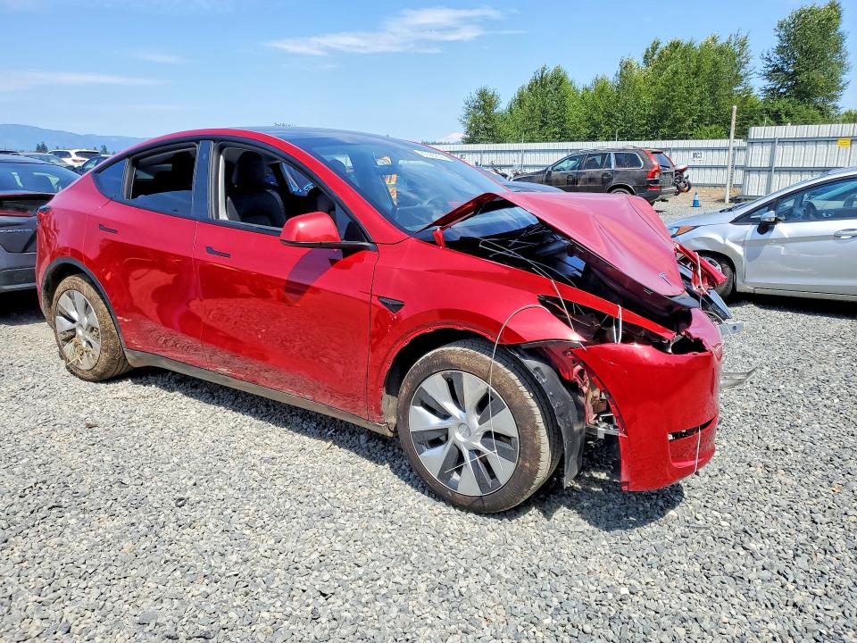 2023 Tesla Model y VIN 7SAYGDEE8PF674535 COPART salvage auction — FRONT END, WA - BILL OF SALE, sold $6,700 on 2026-07-27 (photo 4)