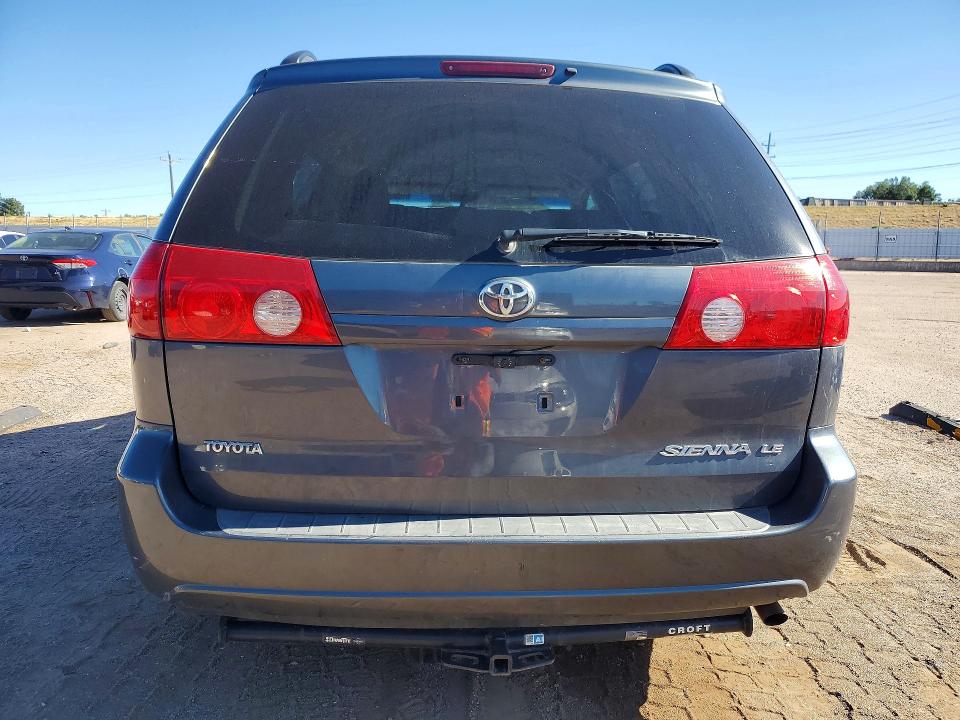2008 Toyota Sienna VIN 5TDZK23C18S194775 COPART salvage auction — FRONT END, Co - Dis/Dlr/Exp Only Clean Title, sold $350 on 2026-07-20 (photo 6)