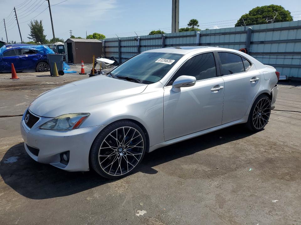 2012 Lexus Is VIN JTHBF5C21C2102920 COPART salvage auction — REAR END, FL - CERT OF TTL-REBUILT&SLVG RBLD, sold $1,500 on 2026-07-22 (photo 1)