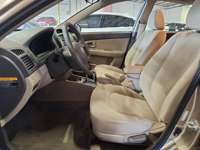 2009 Kia Spectra VIN KNAFE221095615433 COPART salvage auction — FRONT END, Fl - Cert Of Title Slvg Rebuildable, sold $575 on 2026-07-27 (photo 7)