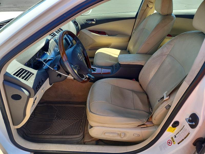 2012 Lexus ES VIN JTHBK1EGXC2507140 COPART salvage auction — FRONT END, Ca - Salvage Certificate, sold $1,750 on 2026-07-22 (photo 7)