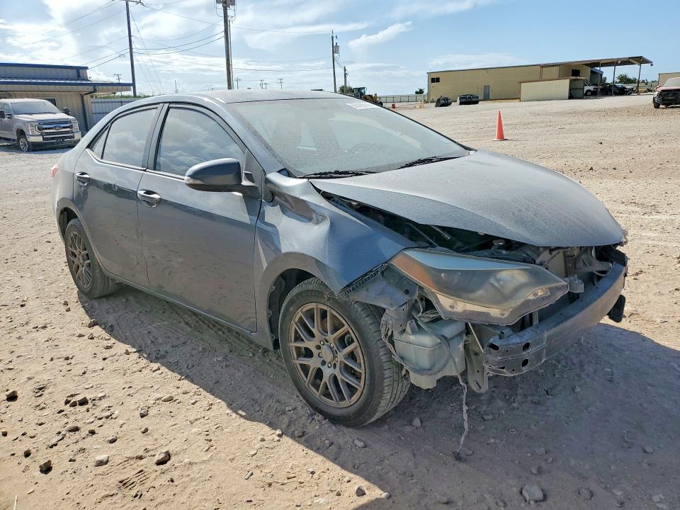 2014 Toyota Corolla VIN 5YFBURHE6EP152573 COPART salvage auction — FRONT END, Tx - Salvage Vehicle Title, sold $2,200 on 2026-07-23 (photo 4)
