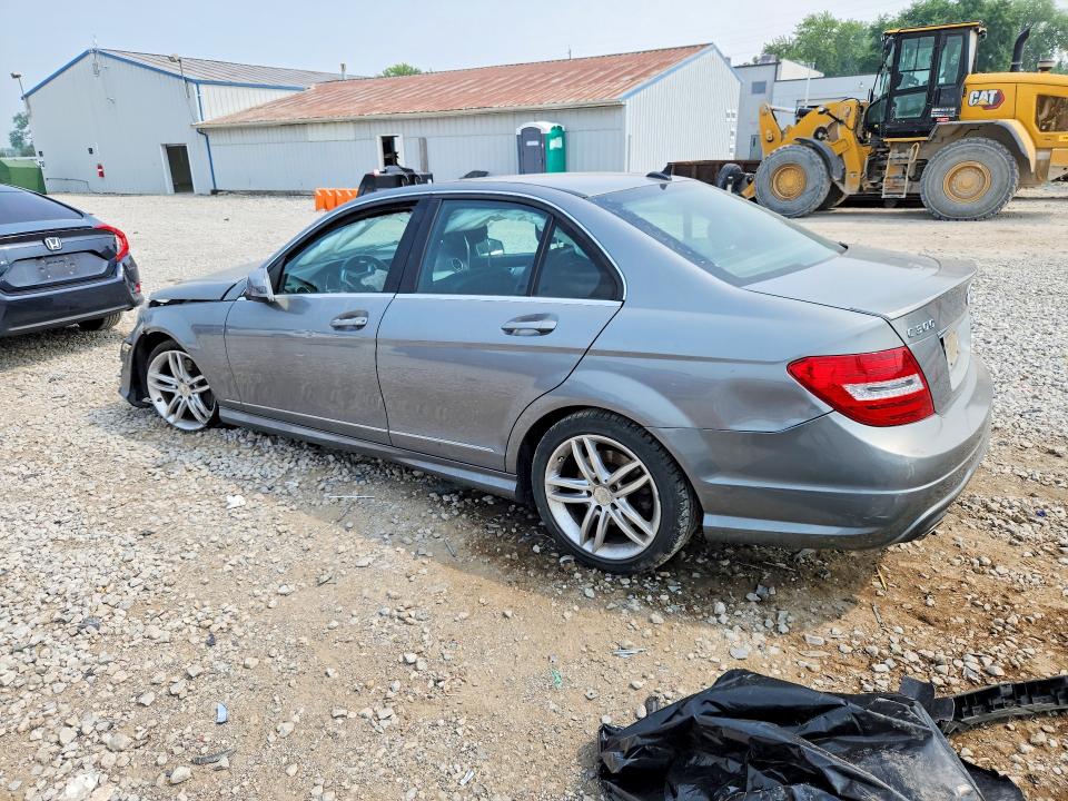 2014 Mercedes-benz C class VIN WDDGF8ABXER305624 COPART salvage auction — FRONT END, OH - CERT OF TITLE-SALVAGE, sold $150 on 2026-07-28 (photo 2)