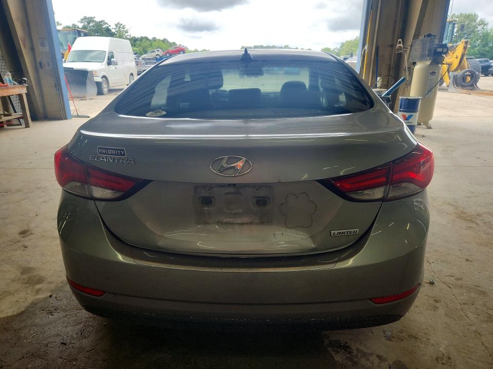 2015 Hyundai Elantra VIN KMHDH4AE8FU222908 COPART salvage auction — FRONT END, Va - Certificate Of Title, sold $125 on 2026-07-21 (photo 6)