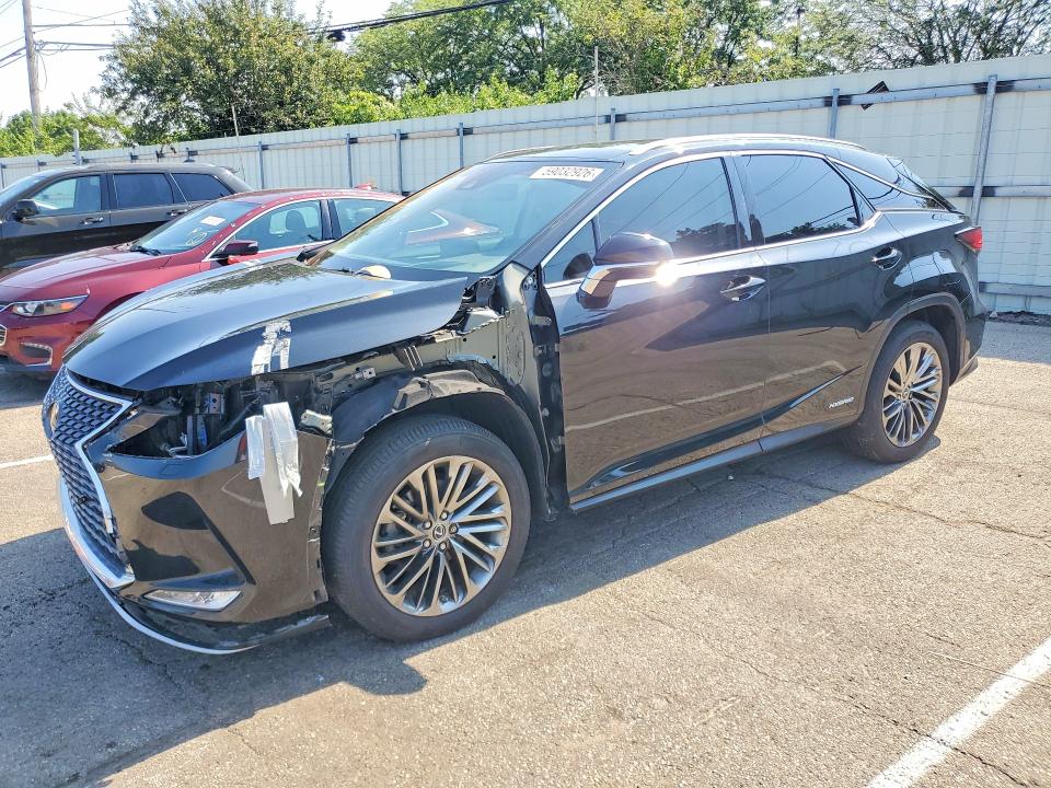 2022 Lexus Rx 450h VIN 2T2JGMDA2NC084440 COPART salvage auction — FRONT END, OH - CERT OF TITLE-SALVAGE, sold $25,750 on 2026-07-17 (photo 1)