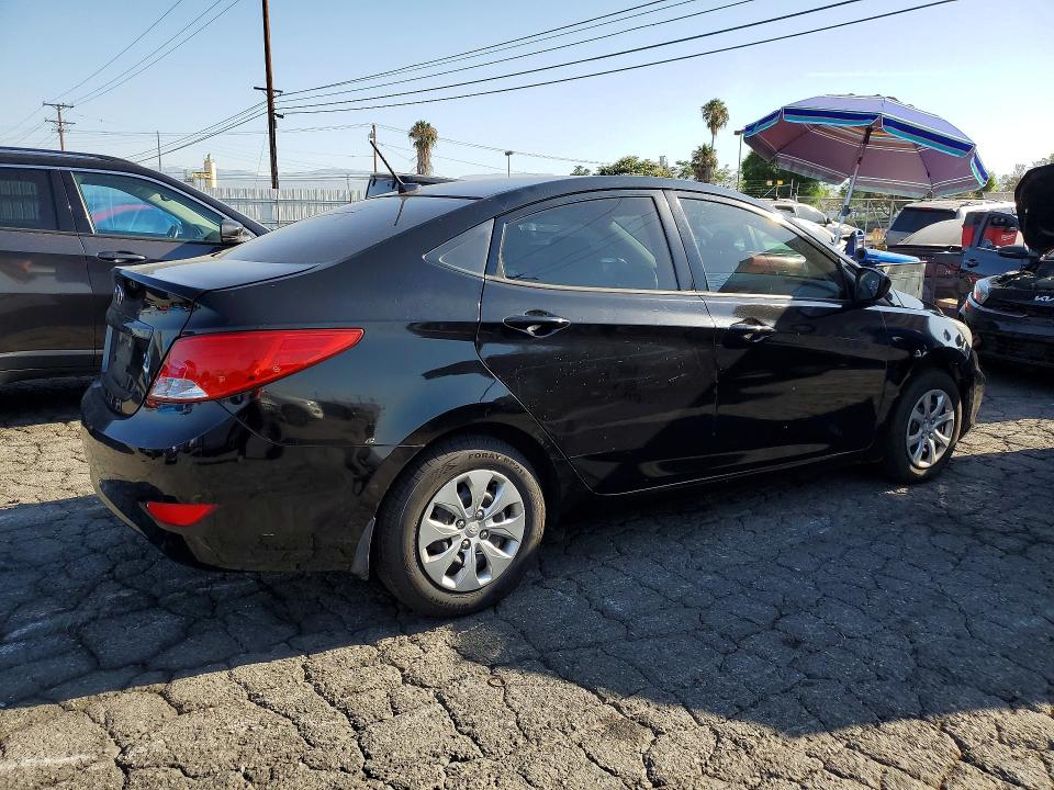 2015 Hyundai Accent VIN KMHCT4AE6FU936272 COPART salvage auction — MINOR DENT/SCRATCHES, CA - CERT OF TITLE-SALVAGED, sold $375 on 2026-07-20 (photo 3)
