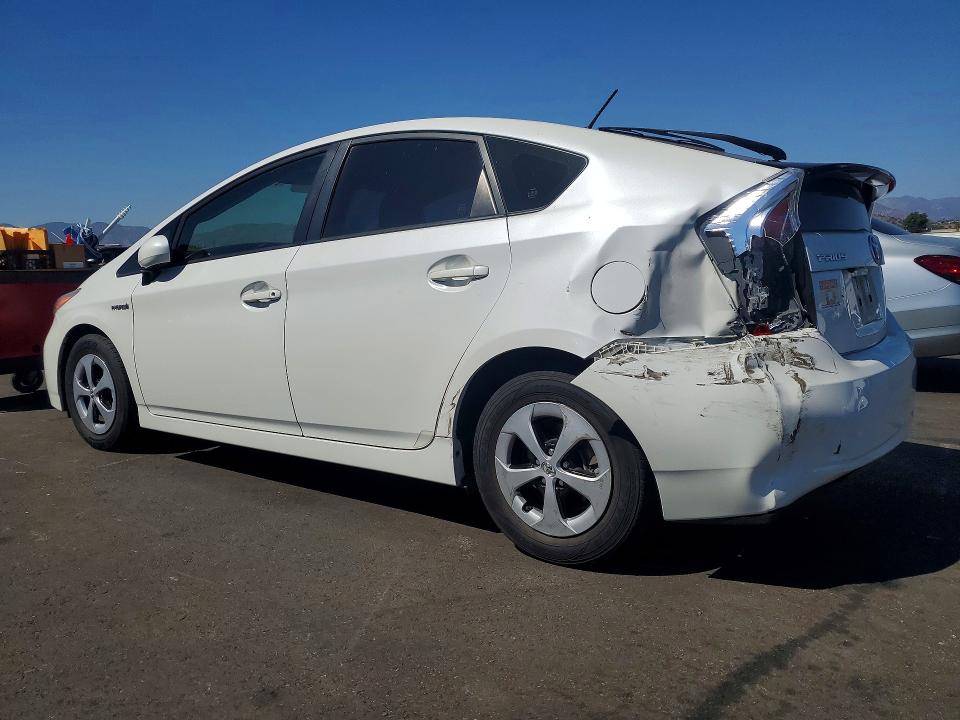 2014 Toyota Prius VIN JTDKN3DU8E0374386 COPART salvage auction — REAR END, CA - SALVAGE CERTIFICATE, sold $4,600 on 2026-07-29 (photo 2)
