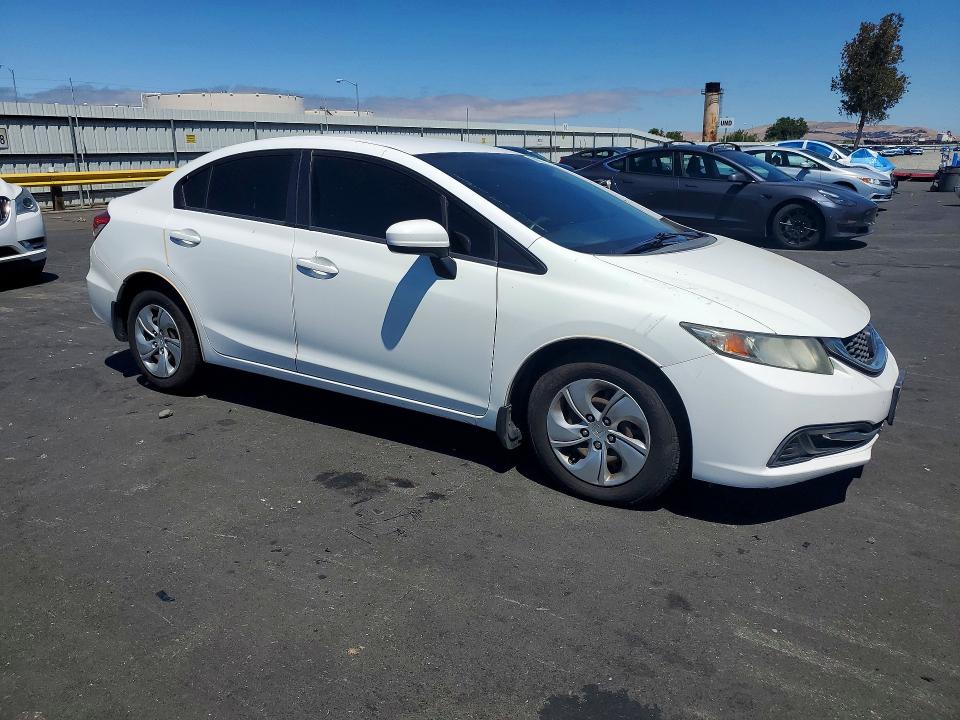 2014 Honda Civic VIN 19XFB2F51EE238487 COPART salvage auction — FRONT END, Ca - Salvage Certificate, sold $1,950 on 2026-07-29 (photo 4)