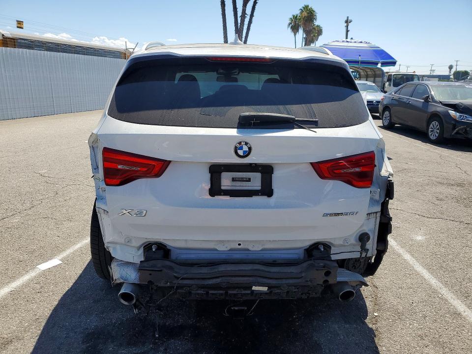 2019 BMW X3 VIN 5UXTR7C57KLE98476 COPART salvage auction — REAR END, Ca - Salvage Certificate, sold $5,600 on 2026-07-21 (photo 6)