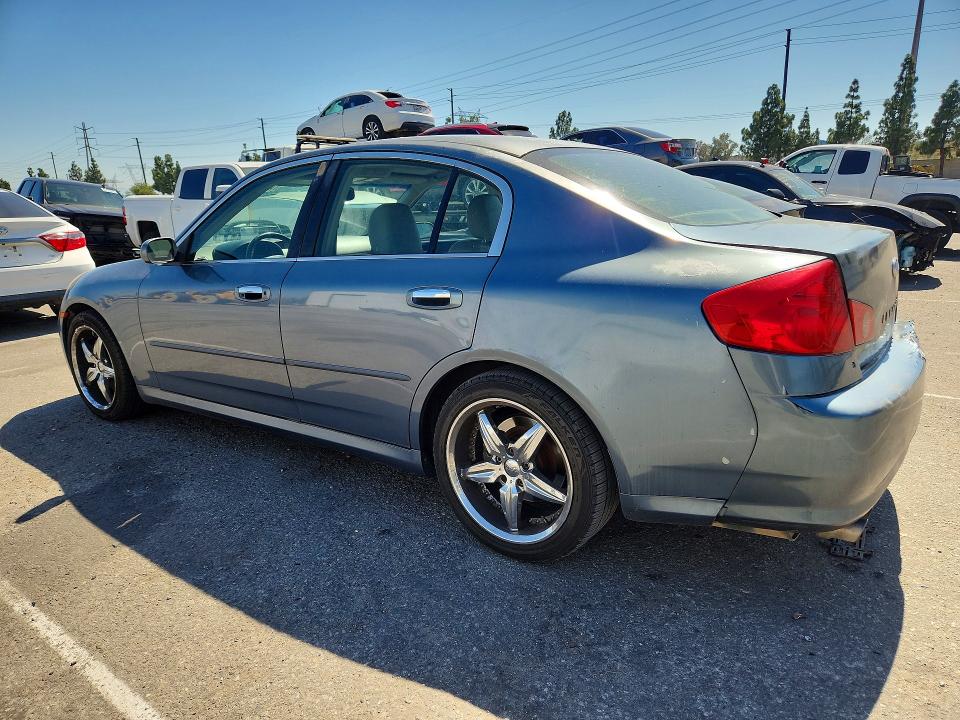 2006 Infiniti G35 VIN JNKCV51E56M506736 COPART salvage auction — MINOR DENT/SCRATCHES, CA - SALVAGE CERTIFICATE, sold $500 on 2026-07-16 (photo 2)