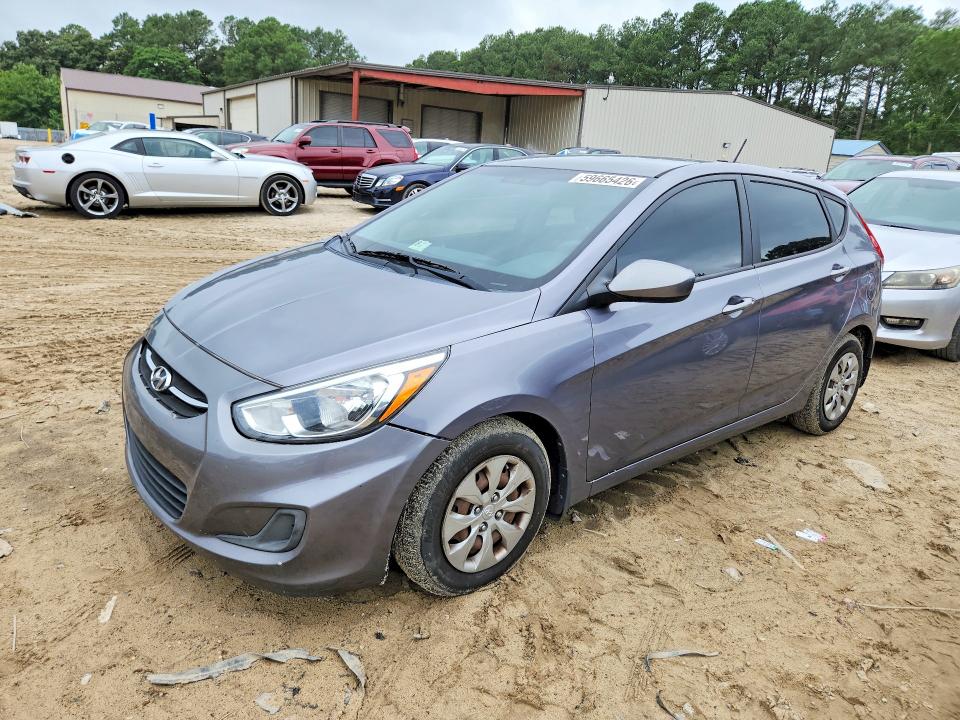 2015 Hyundai Accent VIN KMHCT5AE2FU233452 COPART salvage auction — FRONT END, Md - Cert Of Salvage > 75% Damage, sold $325 on 2026-07-28 (photo 1)
