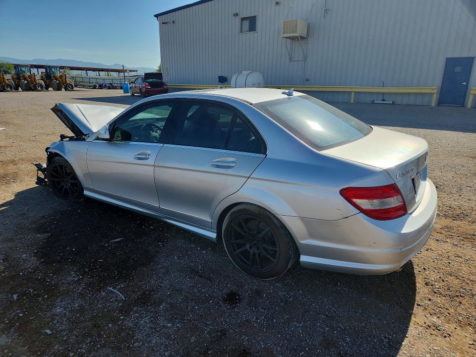 2009 Mercedes-benz C class VIN WDDGF81XX9R061121 COPART salvage auction — FRONT END, AZ - CERT OF TITLE - SALVAGE, sold $325 on 2026-07-31 (photo 2)