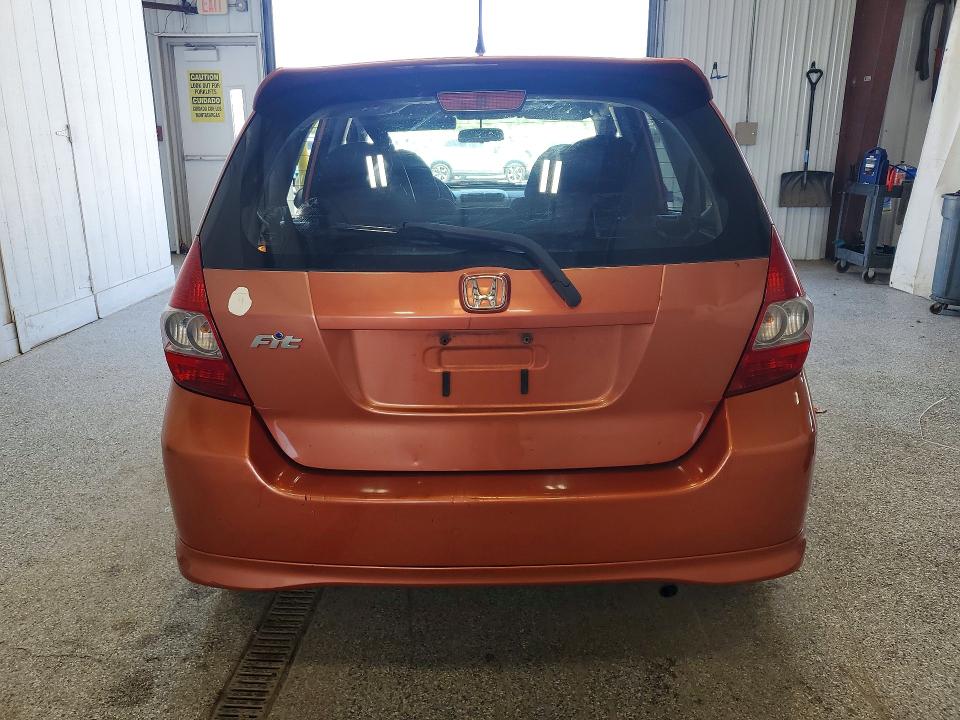 2007 Honda Fit VIN JHMGD38637S021760 COPART salvage auction — FRONT END, NY - MV-907A SALVAGE CERTIFICATE, sold $125 on 2026-07-13 (photo 6)
