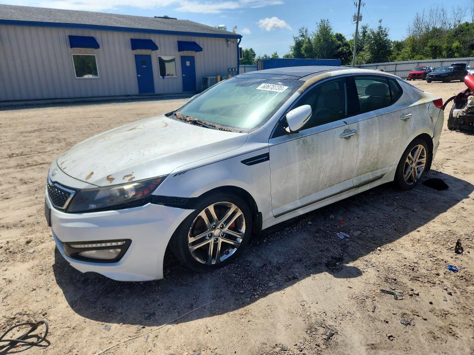 2013 Kia Optima VIN 5XXGR4A69DG176340 COPART salvage auction — FRONT END, Fl - Certificate Of Title, sold $350 on 2026-07-31 (photo 1)