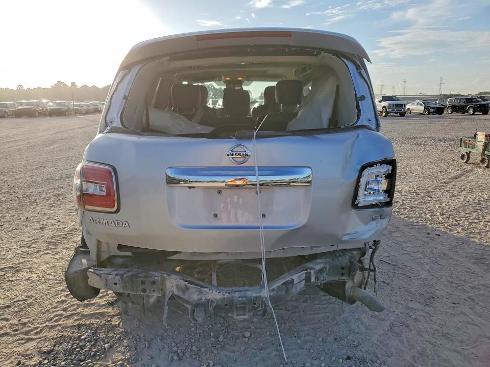 2018 Nissan Armada VIN JN8AY2ND5J9058028 COPART salvage auction — SIDE, Tx - Salvage Vehicle Title, sold $3,100 on 2026-07-31 (photo 6)