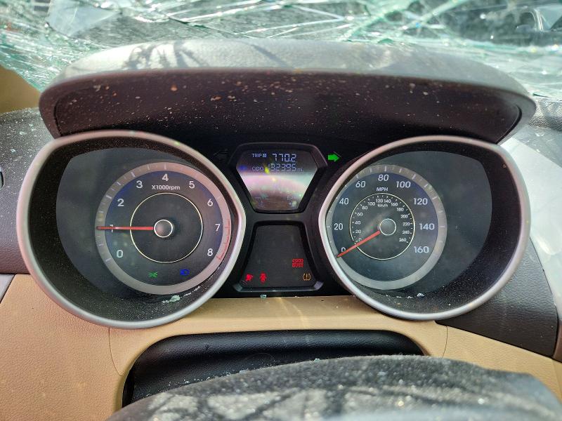 2013 Hyundai Elantra VIN KMHDH4AE4DU753231 COPART salvage auction — ROLLOVER, Md - Cert Of Salvage > 75% Damage, sold $225 on 2026-07-21 (photo 9)