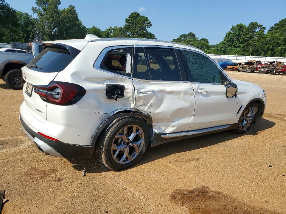 2024 BMW X3 VIN 5UX43DP00R9V22558 COPART salvage auction — ROLLOVER, Tx - Salvage Vehicle Title, sold $7,000 on 2026-07-13 (photo 3)