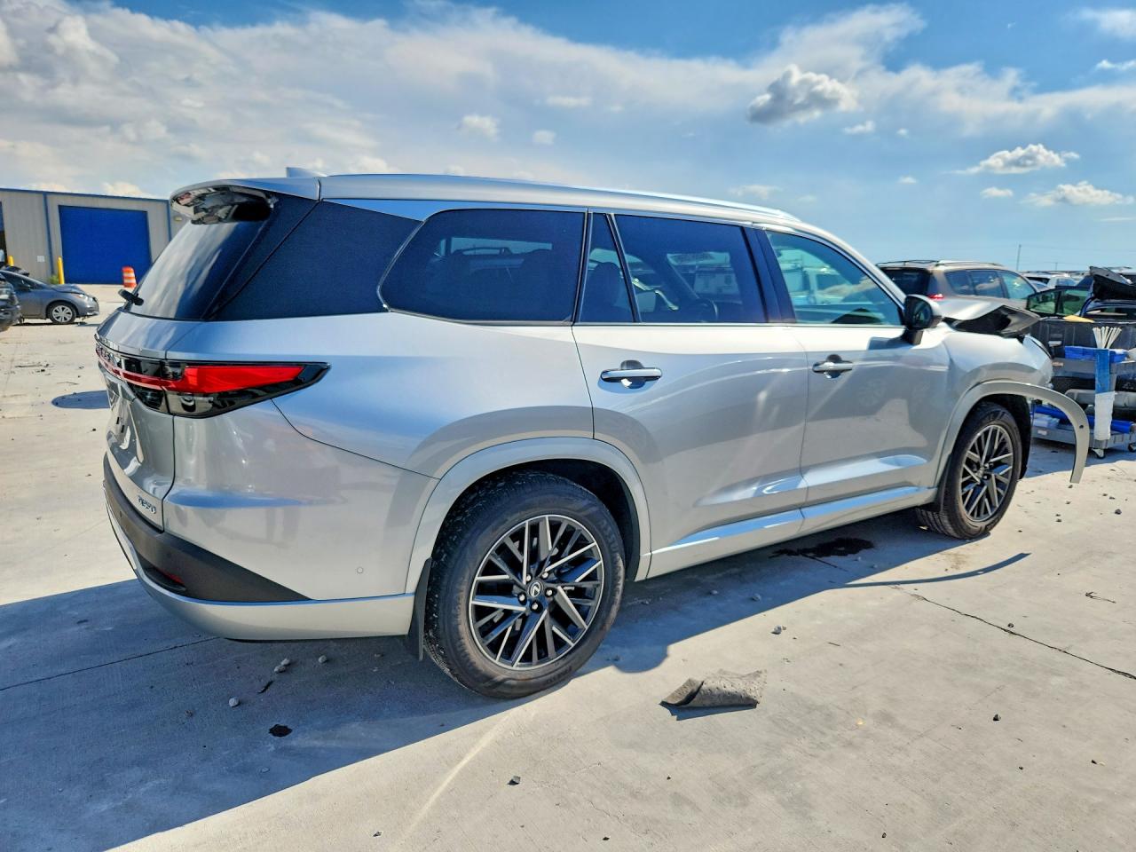 2025 Lexus Tx VIN 5TDAAAA64SS017295 COPART salvage auction — Front End, TX - SALVAGE VEHICLE TITLE, sold $26,500 on 2026-08-21 (photo 3)