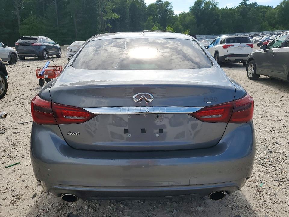 2019 Infiniti Q50 VIN JN1EV7AR1KM559553 COPART salvage auction — SIDE, Ma - Cert Of Title-Slvg Repair Thft, sold $2,250 on 2026-07-22 (photo 6)