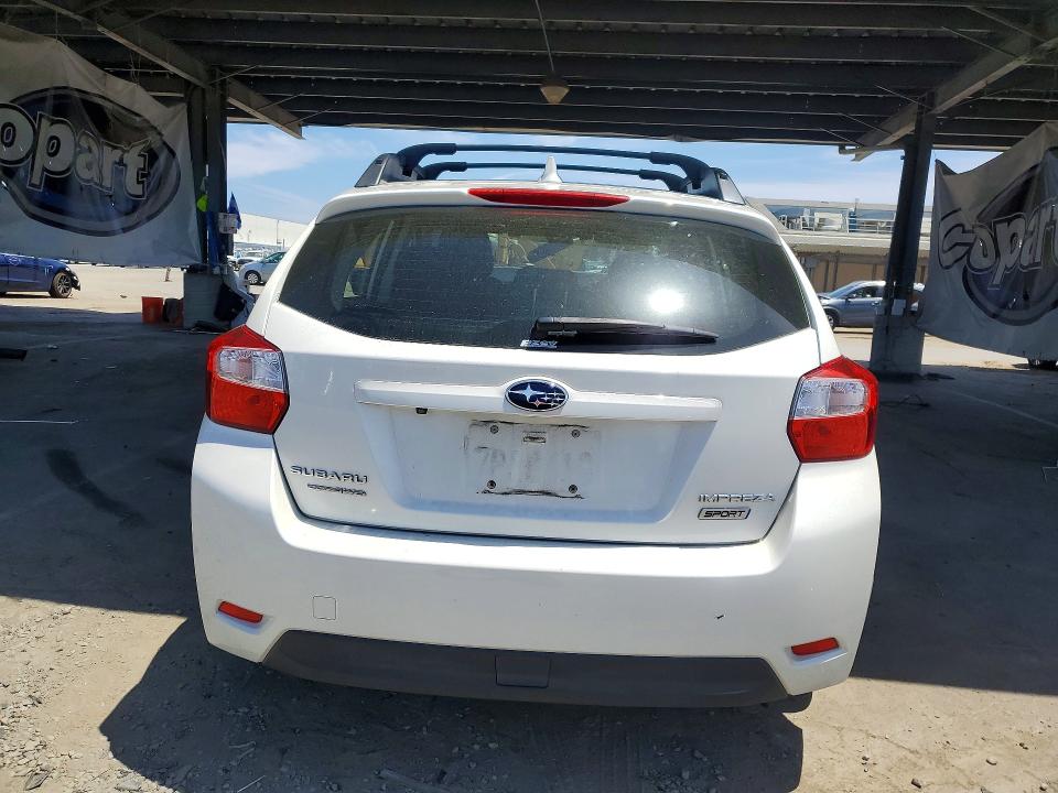 2016 Subaru Impreza VIN JF1GPAS67GH286352 COPART salvage auction — FRONT END, CA - SALVAGE CERTIFICATE, sold $300 on 2026-07-16 (photo 6)