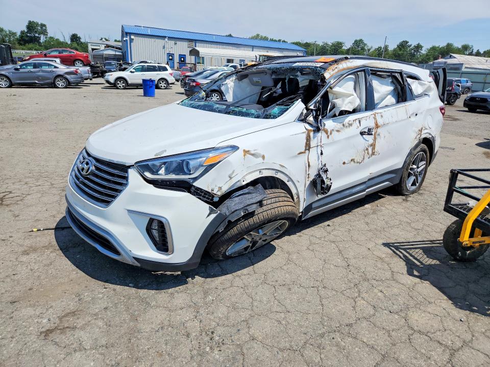 2017 Hyundai Santa fe VIN KM8SRDHF2HU167216 COPART salvage auction — FRONT END, Pa - Certificate Of Salvage, sold $175 on 2026-07-24 (photo 1)